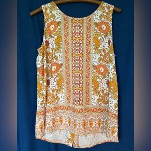 Christian Siriano size Medium, burnt orange, dark red colors